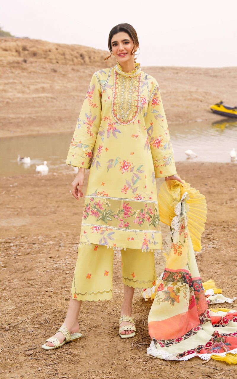 Asifa & Nabeel M 07 Orchid Meraki Premium Lawn Collection