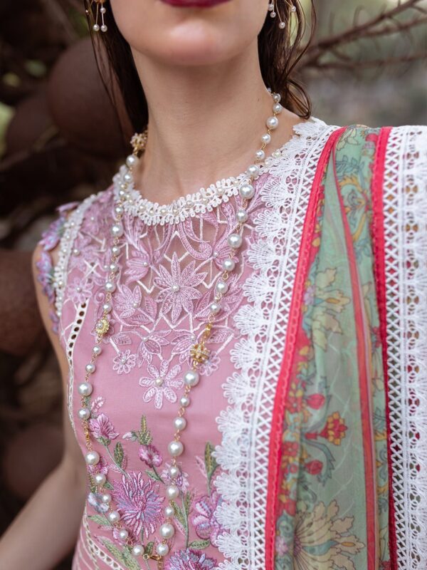 Roheenaz Dahlia Rnz-04b Peony Embroidered Lawn 3pc Suit Collection 2024