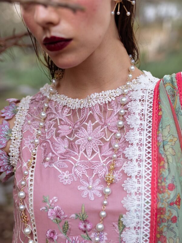 Roheenaz Dahlia Rnz-04b Peony Embroidered Lawn 3pc Suit Collection 2024