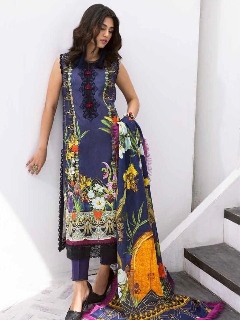 Roheenaz Leya Rnz-10a Wave Rider Printed Lawn Collection 2024