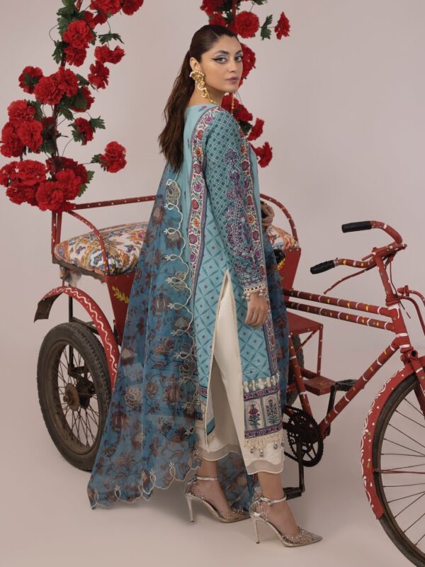 Faiza Faisal Rampa Embroidered Lawn 3pc Suit Collection 2024