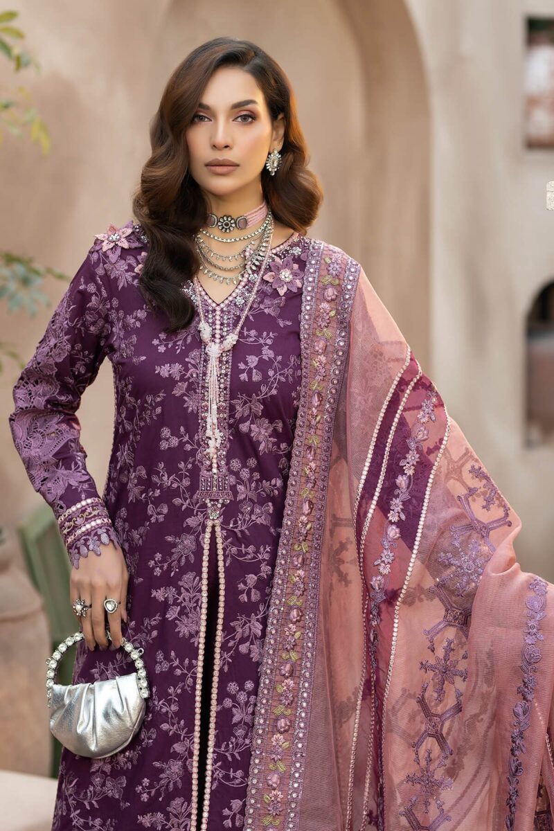 Serene Premium S.L 43 Amayrah Embroidered Lawn 3pc Suit Collection 2024