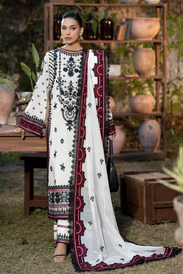 Serene Premium S.L 45 Karima Embroidered Lawn 3pc Suit Collection 2024