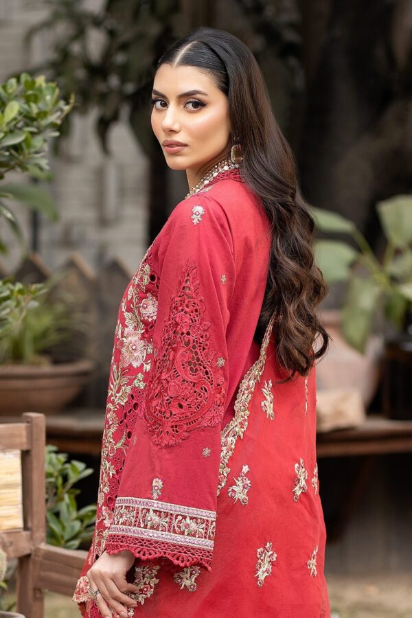 Serene Premium S.L 46 Amal Embroidered Lawn 3pc Suit Collection 2024