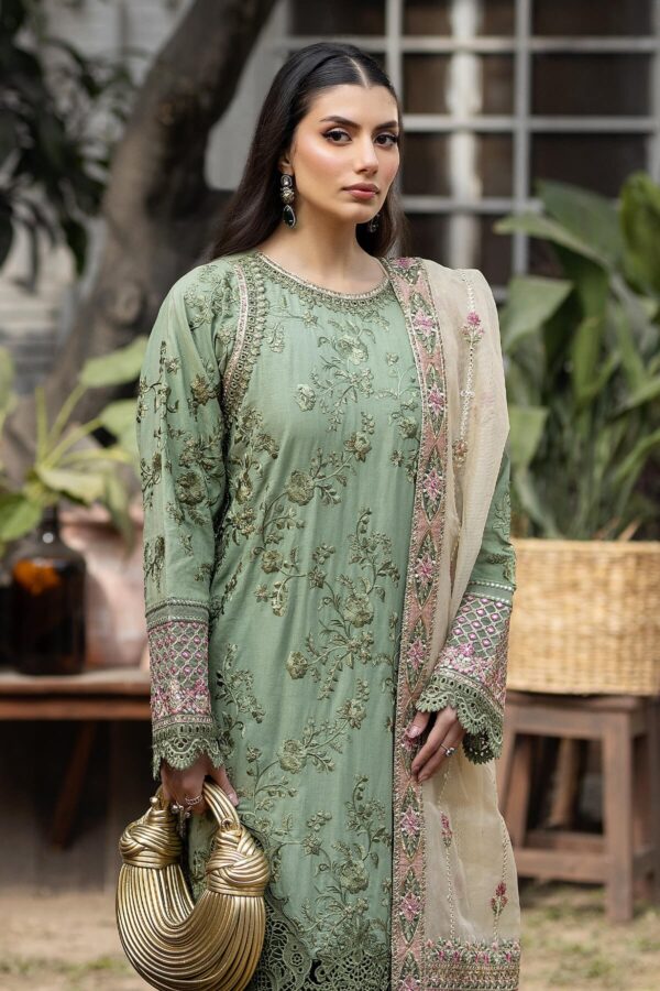 Serene Premium S.L 51 Amaani Embroidered Lawn 3pc Suit Collection 2024