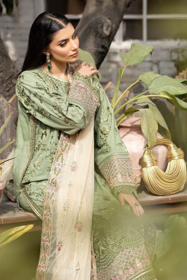 Serene Premium S.L 51 Amaani Embroidered Lawn 3pc Suit Collection 2024