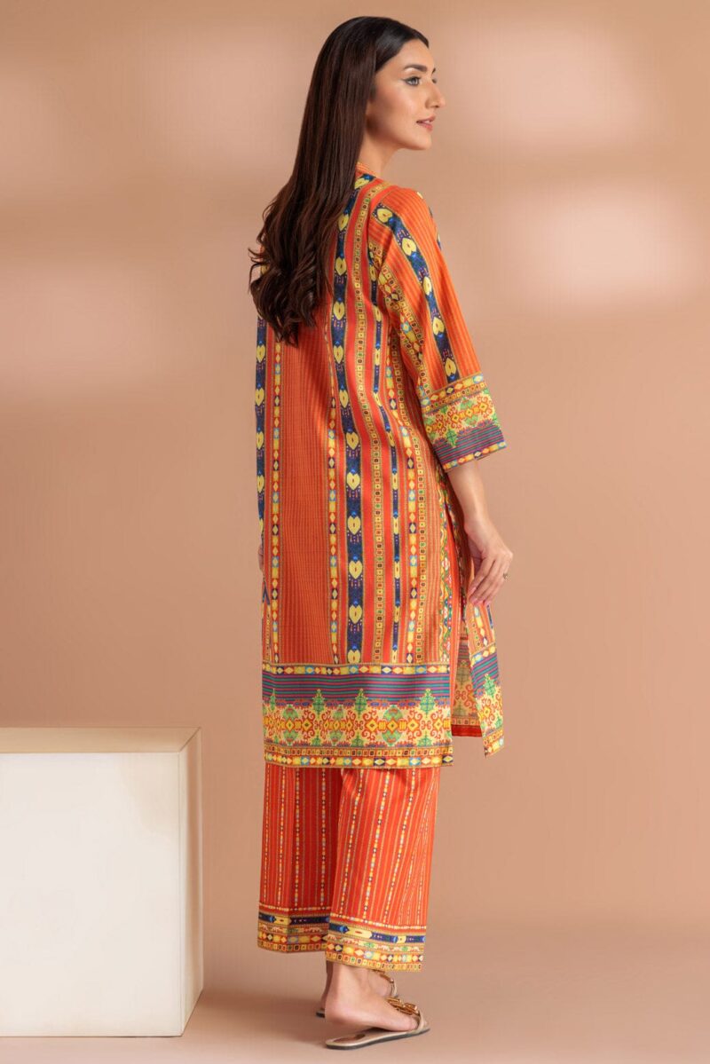 Bonanza Satrangi Orange Lawn 2 Piece Sa2242p01 Co Ord Sets