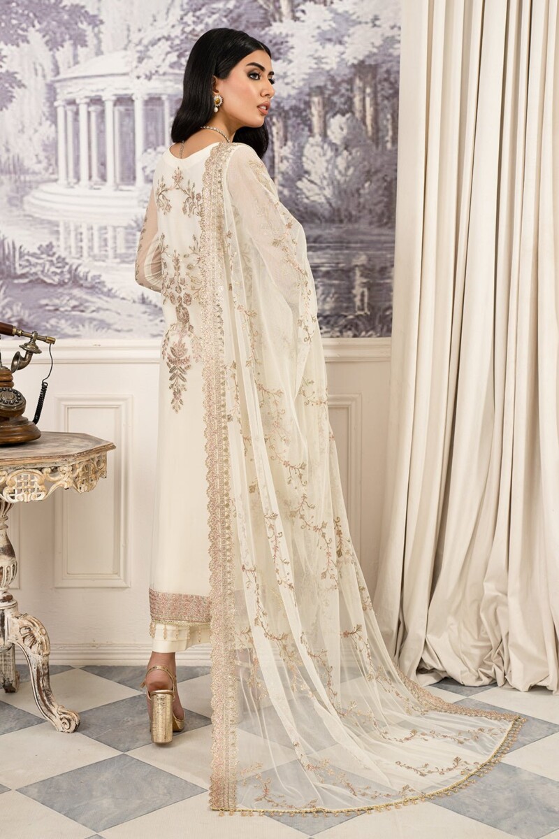 product Zarif Afsanah Zaf 03 Neelam Luxury Embroidered Net 3pc Collection 2024