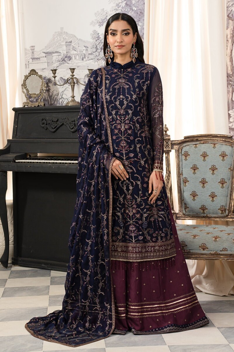 product Zarif Afsanah Zaf 10 Kashish Luxury Embroidered Chiffon 3pc Collection 2024