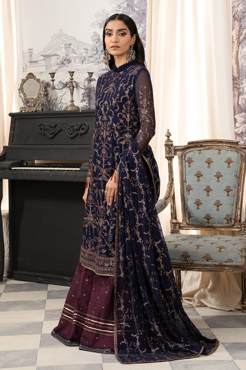 product Zarif Afsanah Zaf 10 Kashish Luxury Embroidered Chiffon 3pc Collection 2024