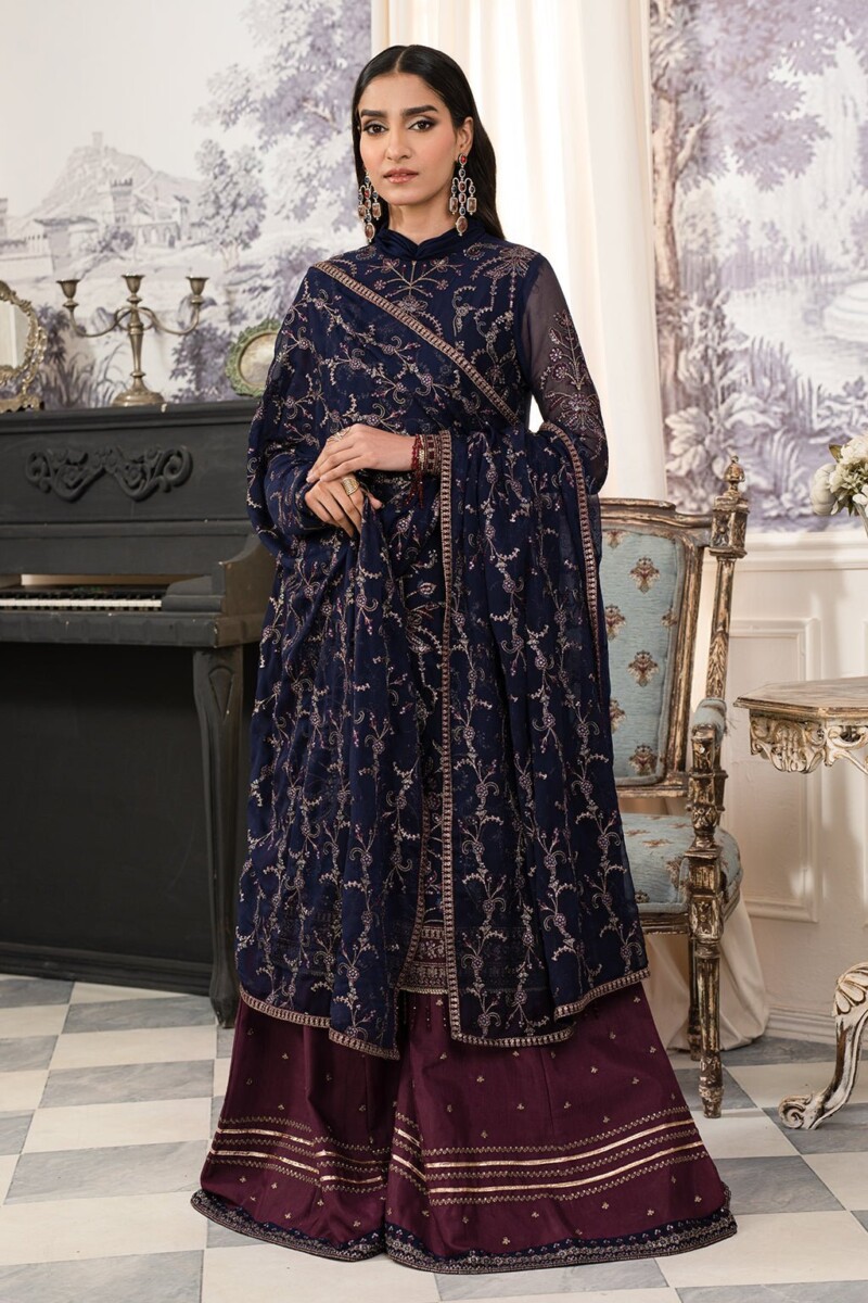 product Zarif Afsanah Zaf 10 Kashish Luxury Embroidered Chiffon 3pc Collection 2024