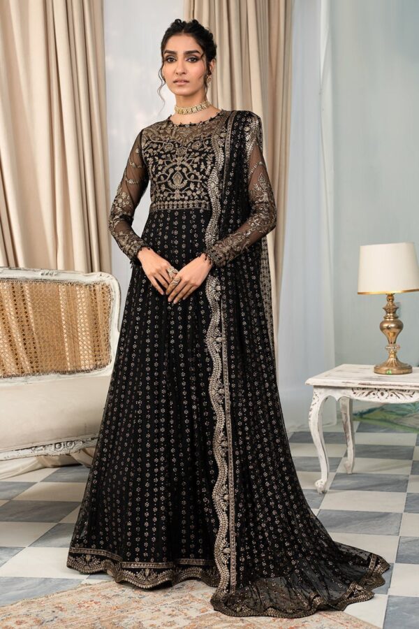 Zarif Afsanah Zaf 02 Muskaan Luxury Embroidered Net 3pc Collection 2024