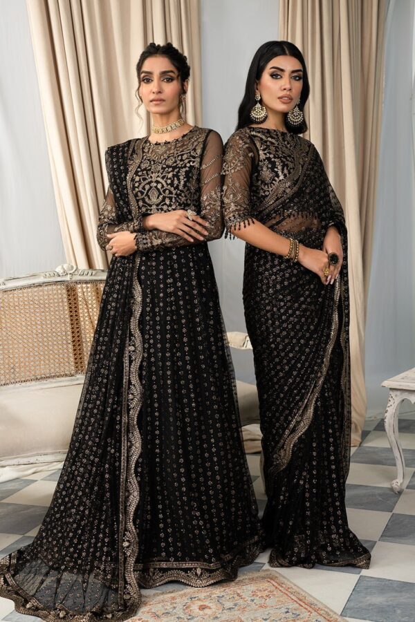 Zarif Afsanah Zaf 02 Muskaan Luxury Embroidered Net 3pc Collection 2024