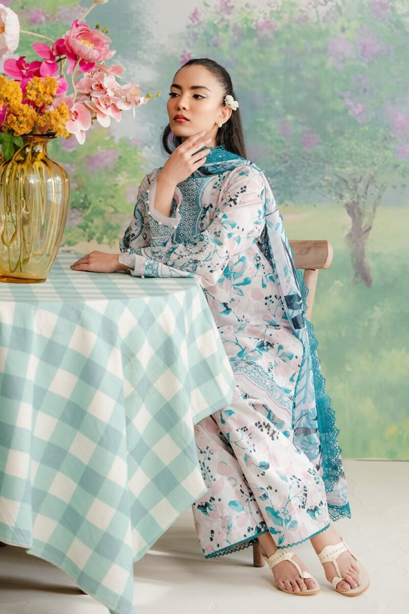 Afrozeh Cashmere The Floral Charm Lawn'24