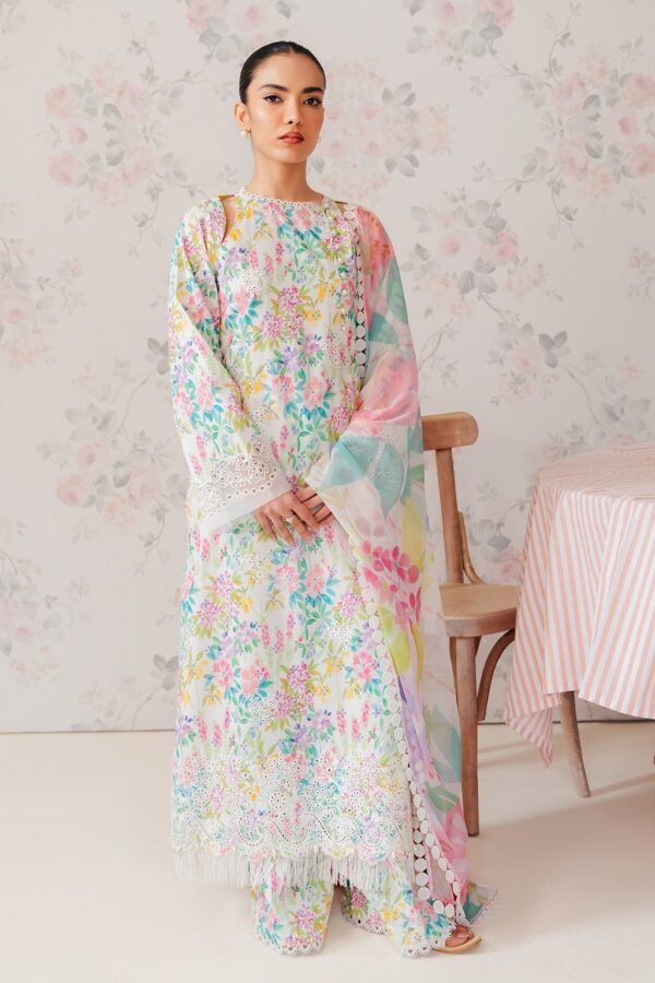 Afrozeh Vanilla The Floral Charm Lawn'24