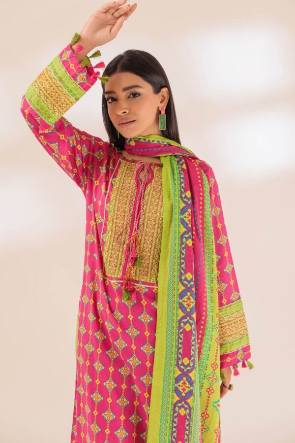 Bonanza Satrangi Hot Pink Lawn 3 Piece Sas233p53 Summer Collection 24