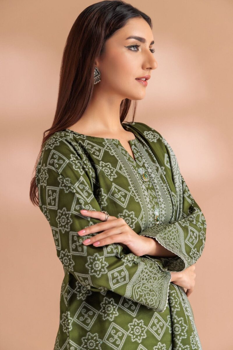 Bonanza Satrangi Green Jacquard 3 Piece Sj1243p04 Festive Pret 2024