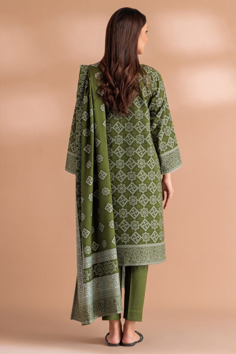 Bonanza Satrangi Green Jacquard 3 Piece Sj1243p04 Festive Pret 2024