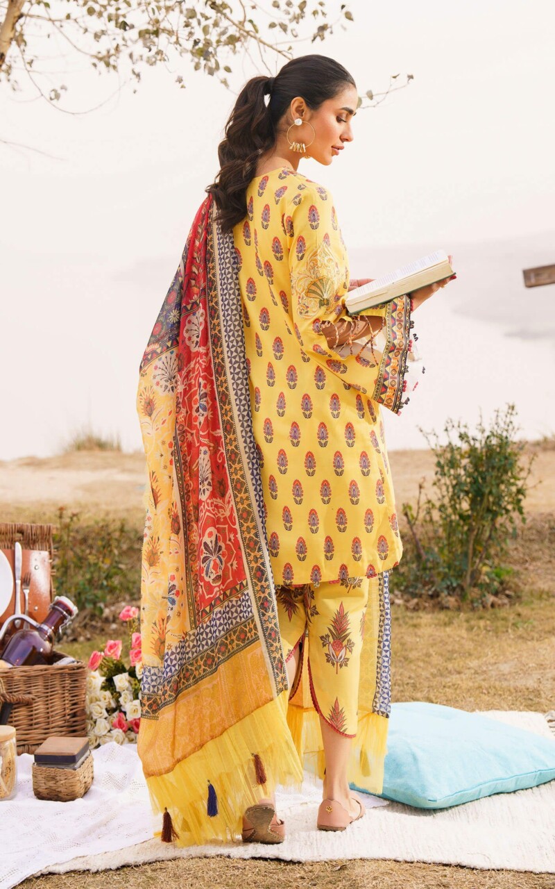 product Asifa Nabeel Digital Printed Lawn Sonnet-U141m004 3 Piece Suit Cultural Outfit 2024