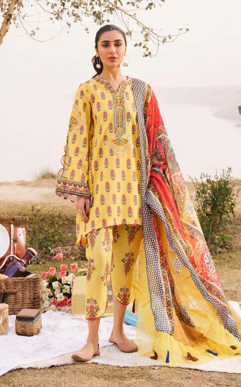 Asifa & Nabeel M 04 Sonnet Meraki Premium Lawn Collection