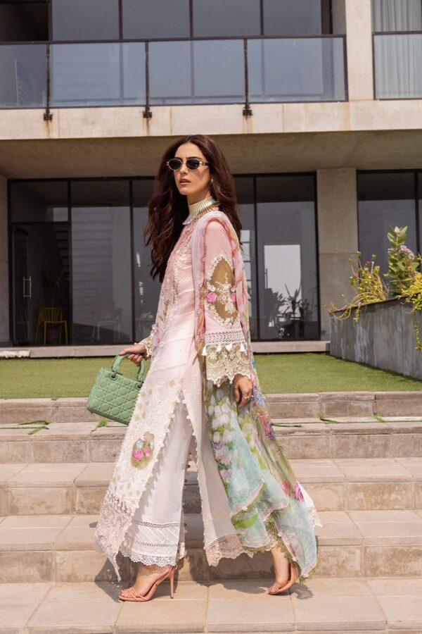Saira Rizwan Srll24-01 Laurel Embroidered Luxury Lawn 3Pc Suit Collection 2024
