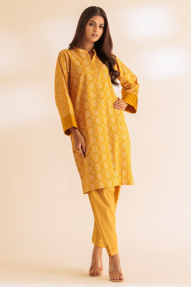 Bonanza Satrangi Mustard Cambric 2 Piece Srls232p10 Co Ord Sets