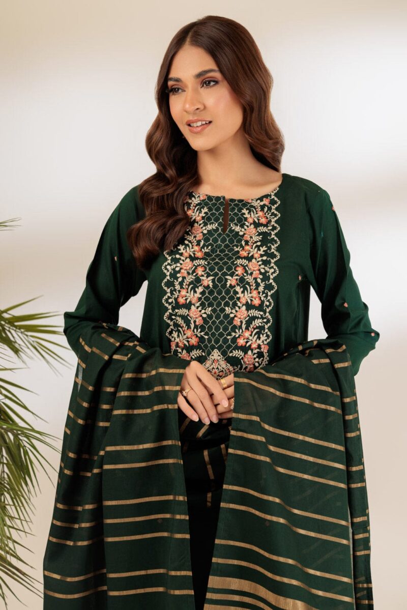 Bonanza Satrangi Green Cambric 3 Piece Ss1243p21 Festive Pret 2024