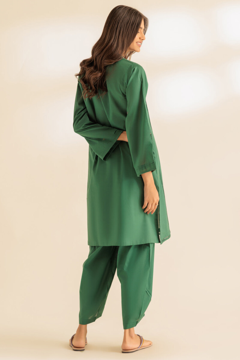 product Bonanza Satrangi Green Yarn Dyed 2 Piece Ss2242p25 Co Ord Sets