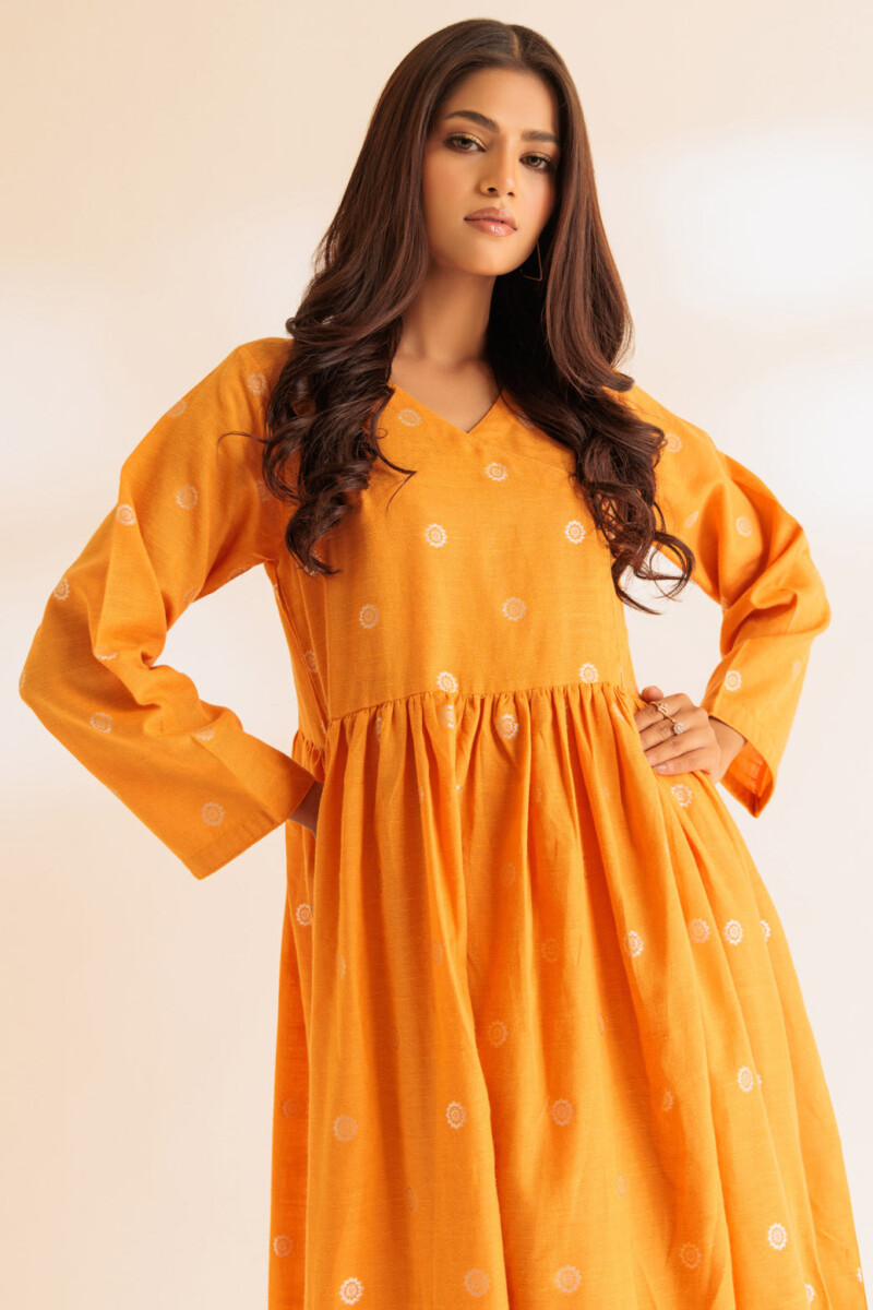 product Bonanza Satrangi Orange Angrakha 2 Piece Ss2242p46 Co Ord Sets