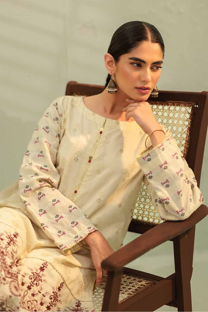 product Bonanza Satrangi Lemon Jacquard 2 Piece Ss2242p51 Festive Pret 2024