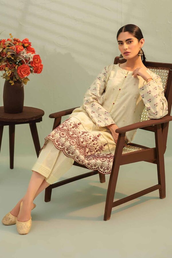 Bonanza Satrangi Lemon Jacquard 2 Piece Ss2242P51 Festive Pret 2024