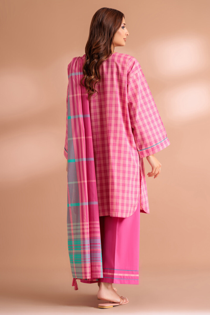 product Bonanza Satrangi Pink Yarn 3 Piece Ss2243p05 Summer Collection 24