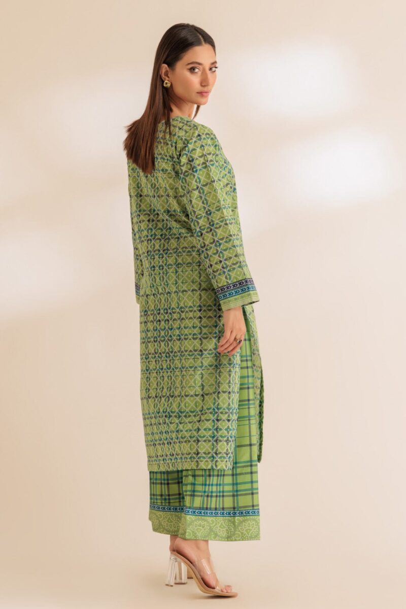 Bonanza Satrangi Green Lawn 2 Piece Ss5242p11 Co Ord Sets