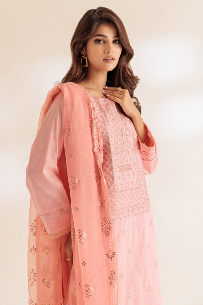 product Bonanza Satrangi Pink Jacquard 3 Piece Ss5243p37 Festive Pret 2024