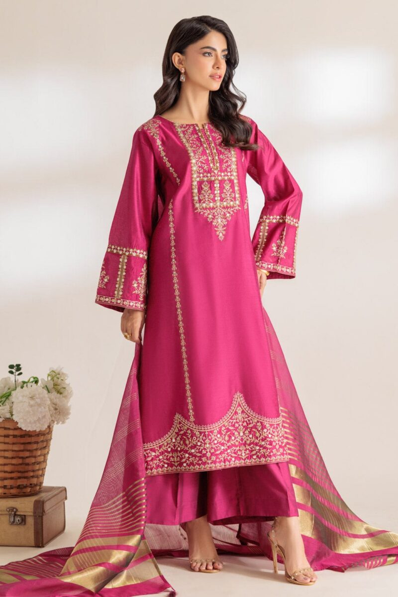 Bonanza Satrangi Pink Dyed 3 Piece Ss5243p38 Festive Pret 2024