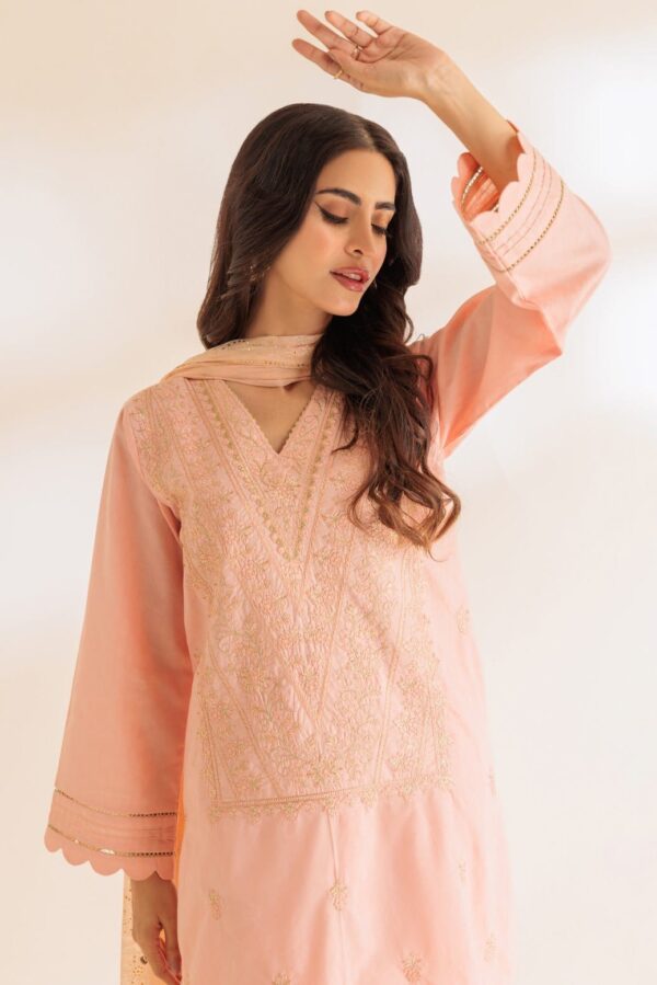 Bonanza Satrangi Peach Jacquard 3 Piece Ss5243P40 Festive Pret 2024