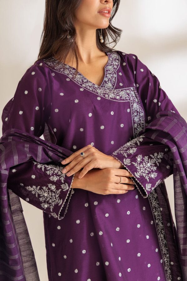 Bonanza Satrangi Purple Dyed 3 Piece Ss5243P42 Festive Pret 2024