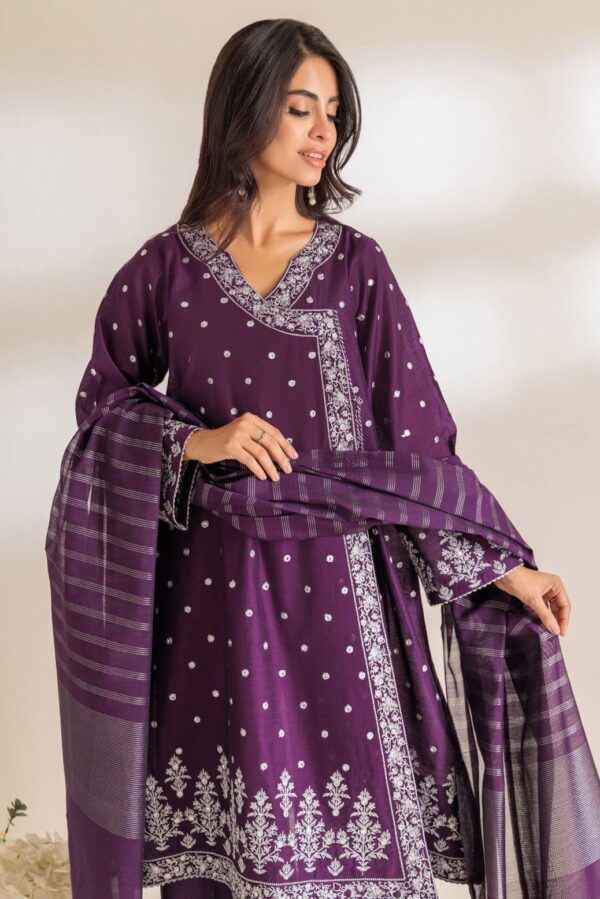 Bonanza Satrangi Purple Dyed 3 Piece Ss5243P42 Festive Pret 2024