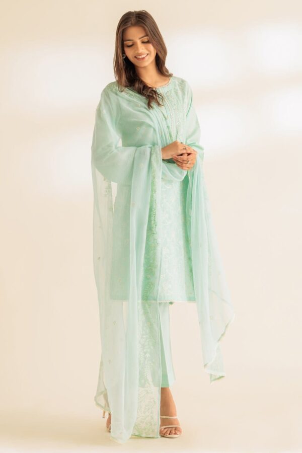 Bonanza Satrangi Aqua Cambric 3 Piece Ss5243P47 Summer Collection 24