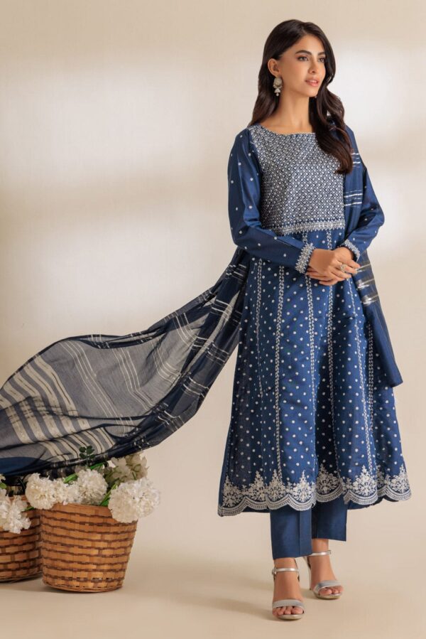 Bonanza Satrangi Blue Dyed 3 Piece Ss5243P52 Festive Pret 2024