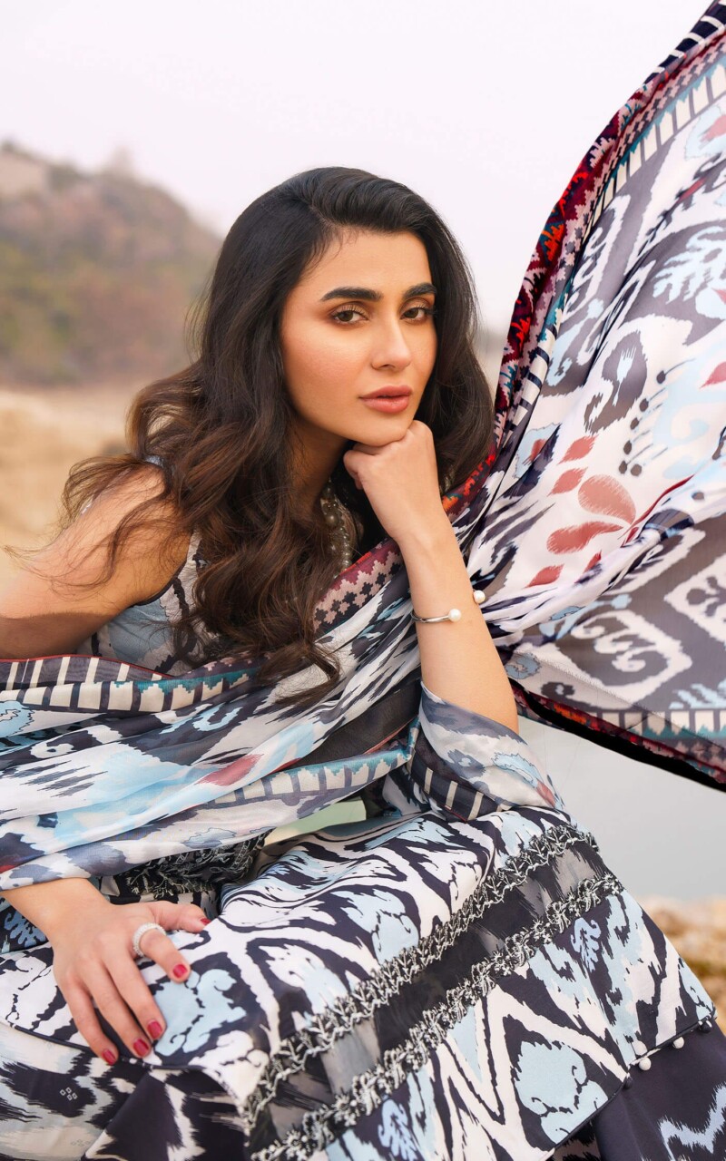 product Asifa Nabeel Digital Printed Lawn Starlete-U141m008 3 Piece Suit Cultural Outfit 2024