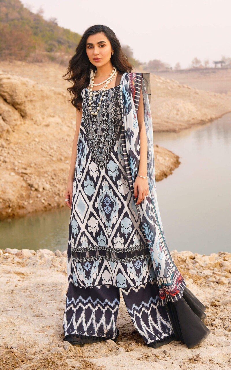 product Asifa Nabeel Digital Printed Lawn Starlete-U141m008 3 Piece Suit Cultural Outfit 2024