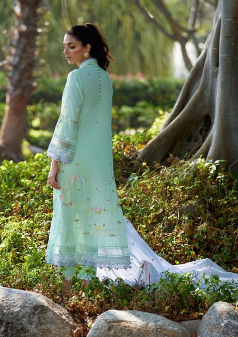 product Farah Talib Aziz Suay Misora Mint Green Fta-11 Lawn Collection 24