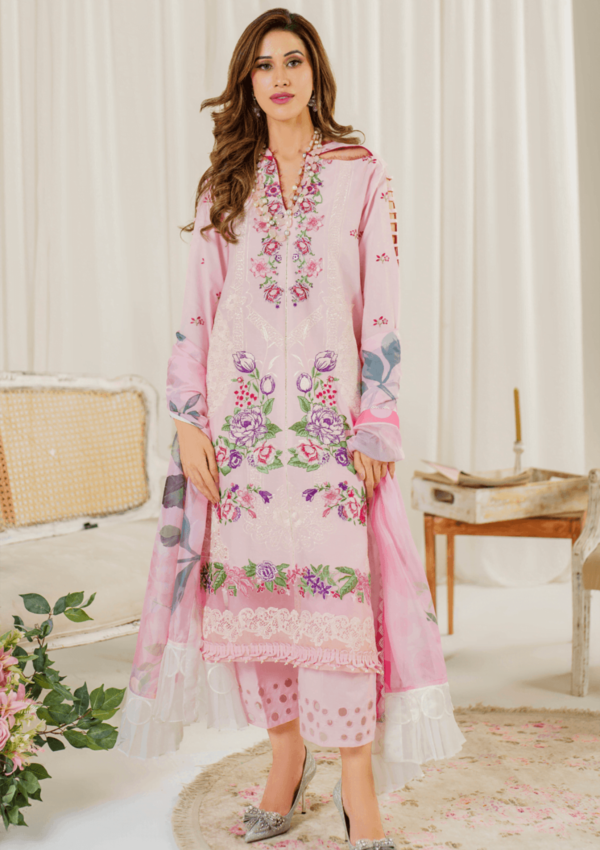 Asifa & Nabeel Ap24 09 Sedum Pretty In Pink Premium Lawn Collection