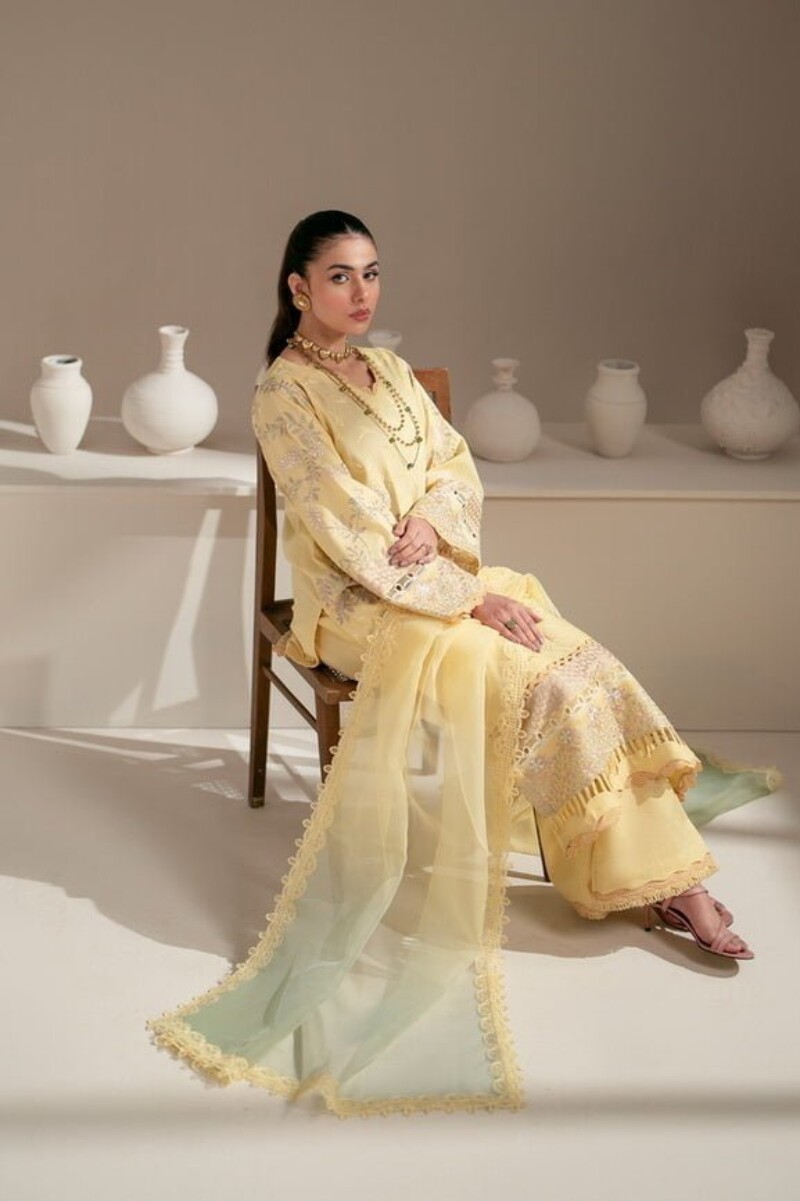 Azzal Sehar Lawn 3pc Suit Collection 2024