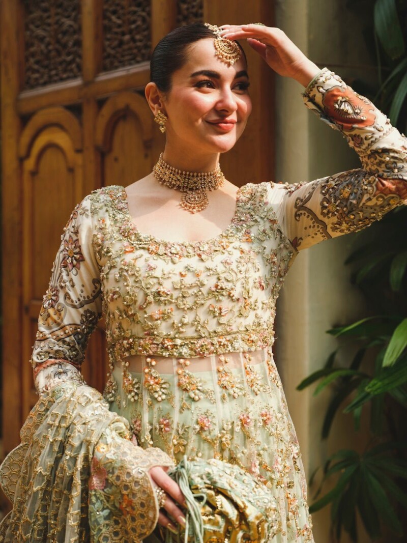 product Saira Shakira - Taupe Embroidered Net Wedding Suit Collection 2024