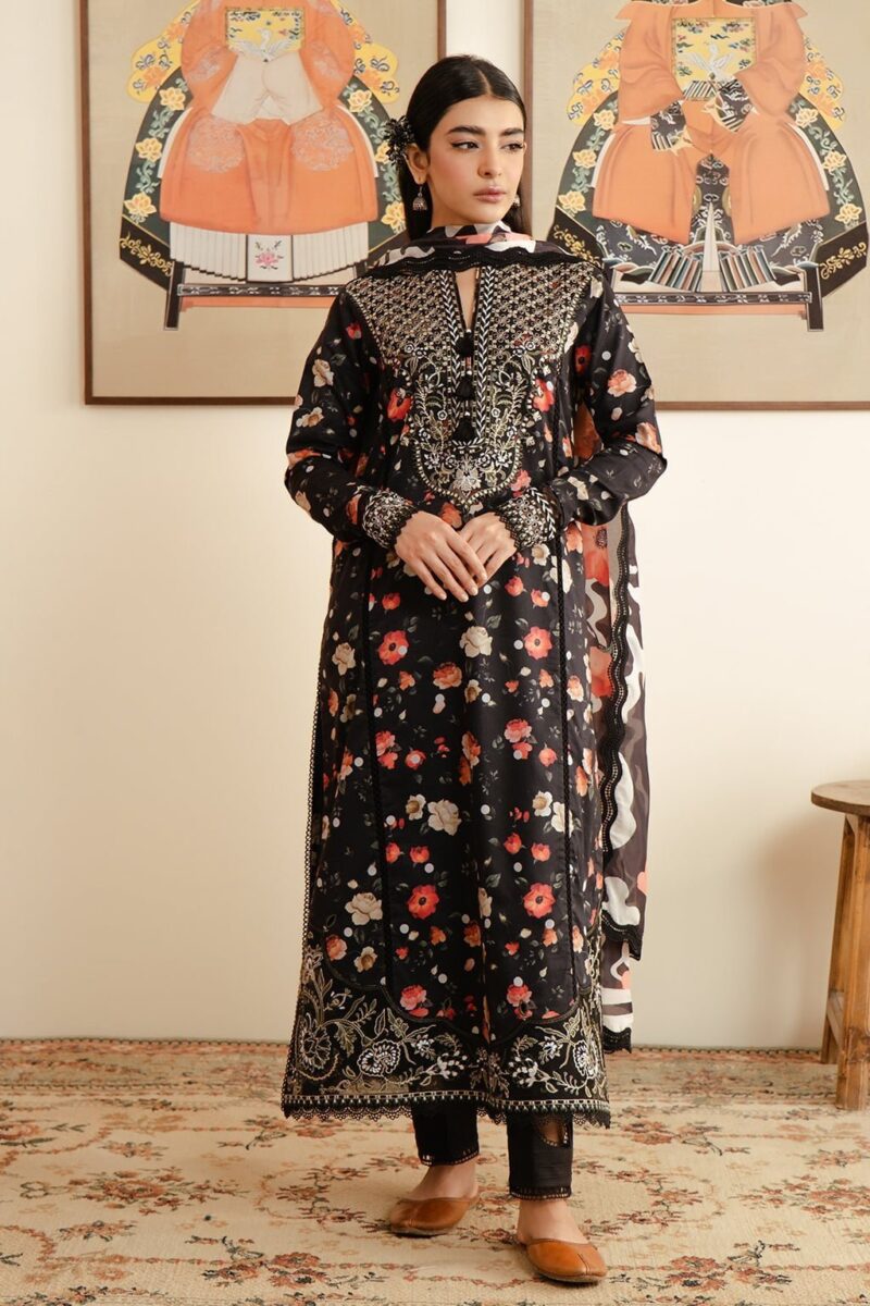 Afrozeh Malina Al-24-V3-07 Valeria Embroidered Luxury Lawn 3pc Suit Collection 2024