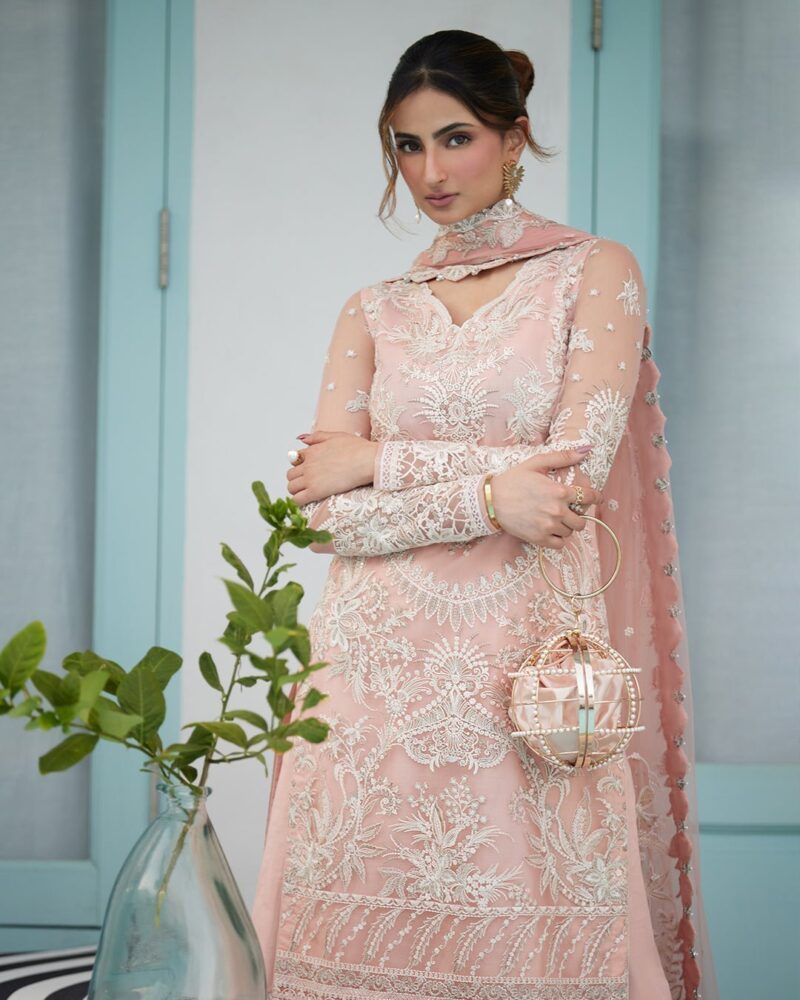 Faiza Saqlain Valetta Embroidered Net 3pc Suit Collection 2024