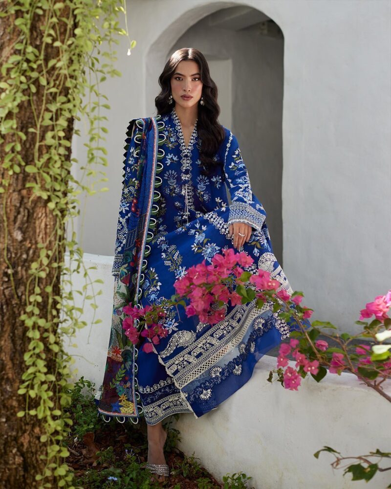 Faiza Saqlain Veira Embroidered Lawn 3pc Suit Collection 2024