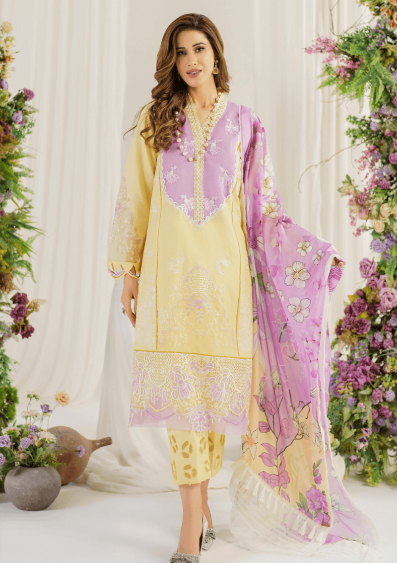 Asifa & Nabeel Ap24 10 Versaila Meraki Summer Vol 2 Premium Lawn Collection